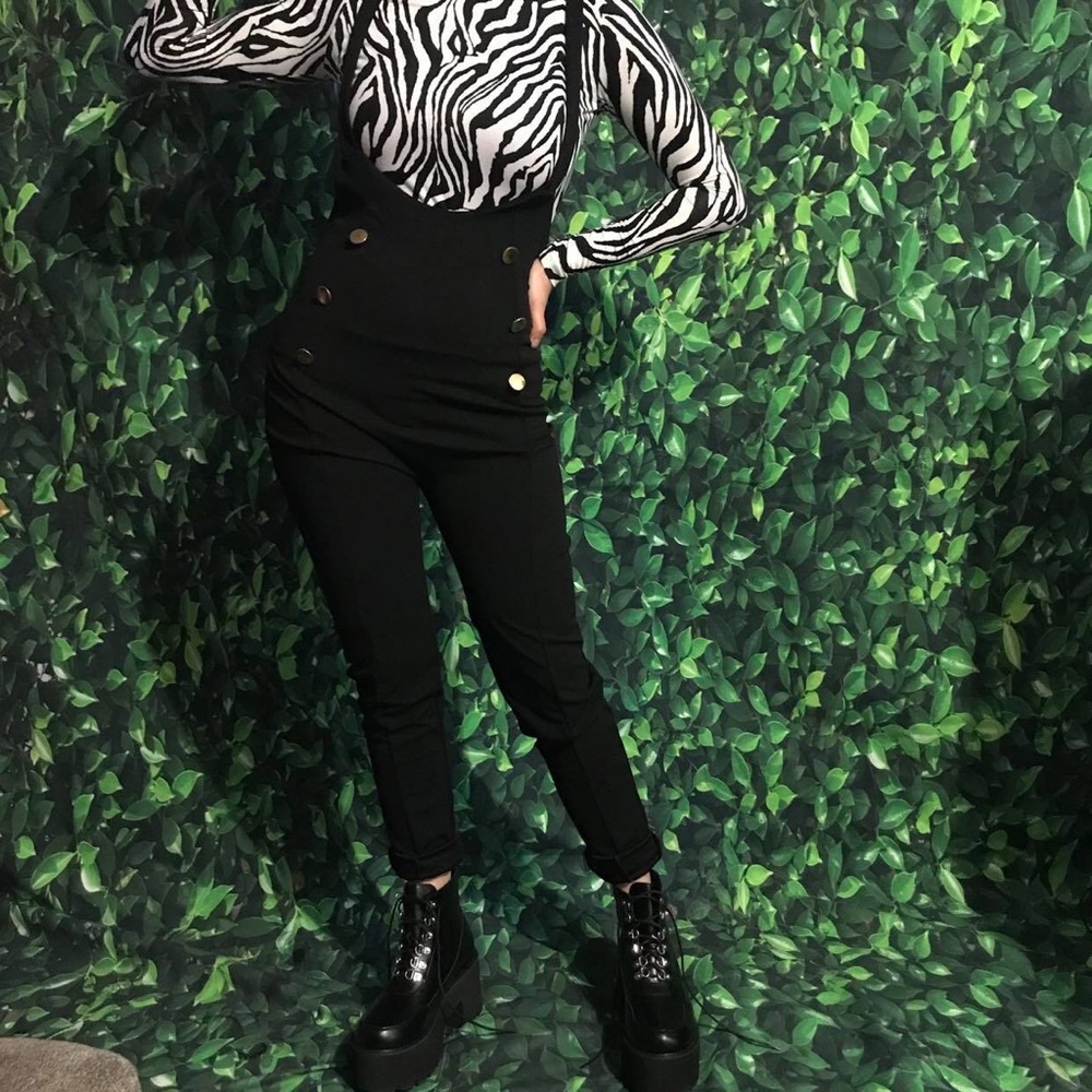 Black Overall Pants